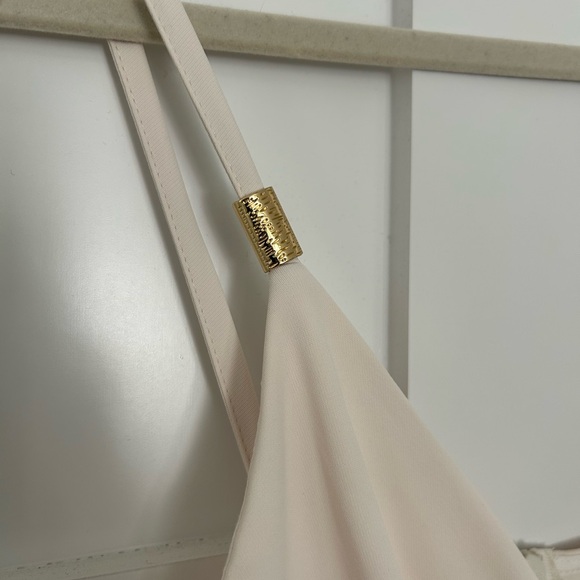 Elegant Cream Cutout Jumpsuit - Picture 3 of 3